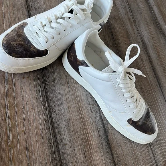 Louis Vuitton White and Brown Men's Sneakers